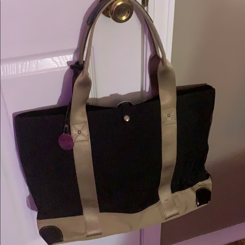 black and tan handbag